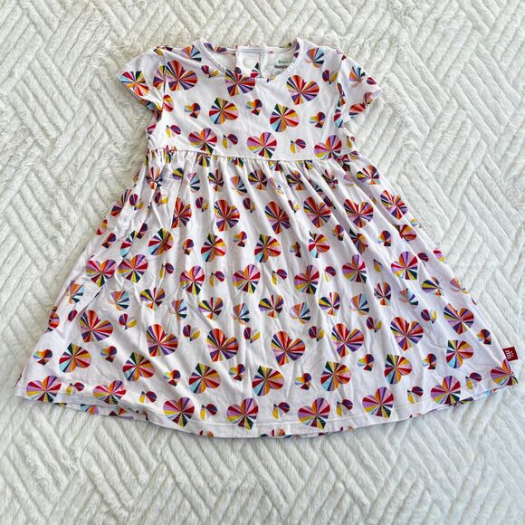 Magnetic Me Other - Magnetic Me Girls Twirl Dress 3T Heart Print Modal Magnetic Back Closure